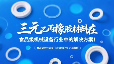 食品級(jí)密封墊圈（EPDM墊片）產(chǎn)品案例 ? 三元乙丙橡膠材料在食品級(jí)機(jī)械設(shè)備行業(yè)中的專業(yè)解決方案解析！