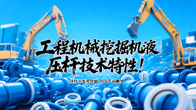 軸用Y型密封圈R08產(chǎn)品案例丨工程機械挖掘機液壓桿技術(shù)特性！