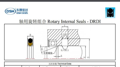 軸用旋轉組合密封圈規(guī)格尺寸表