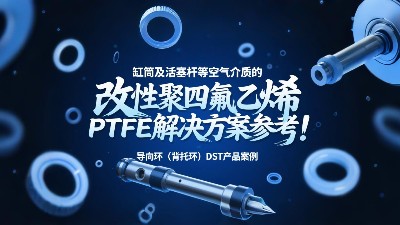 導(dǎo)向環(huán)（背托環(huán)）DST產(chǎn)品案例 ? 缸筒及活塞桿等空氣介質(zhì)的改性聚四氟乙烯PTFE解決方案參考！